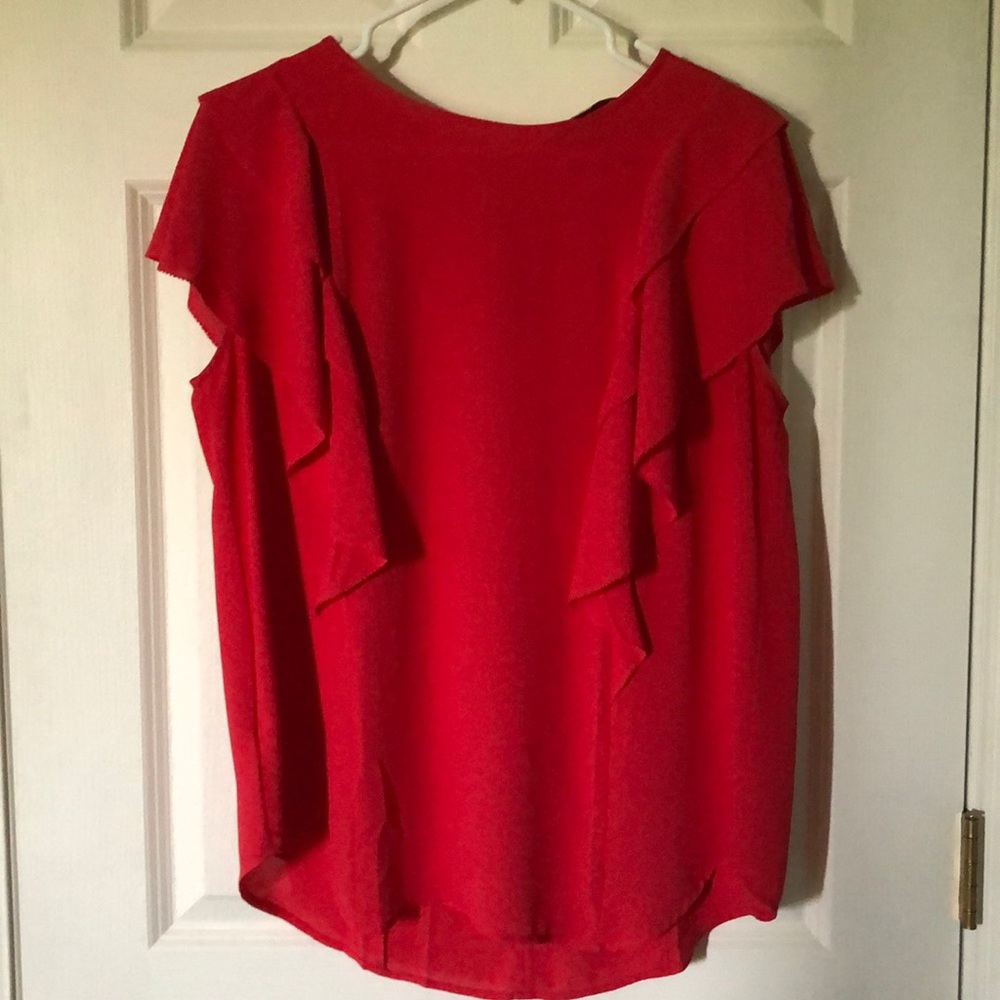 Loft red blouse